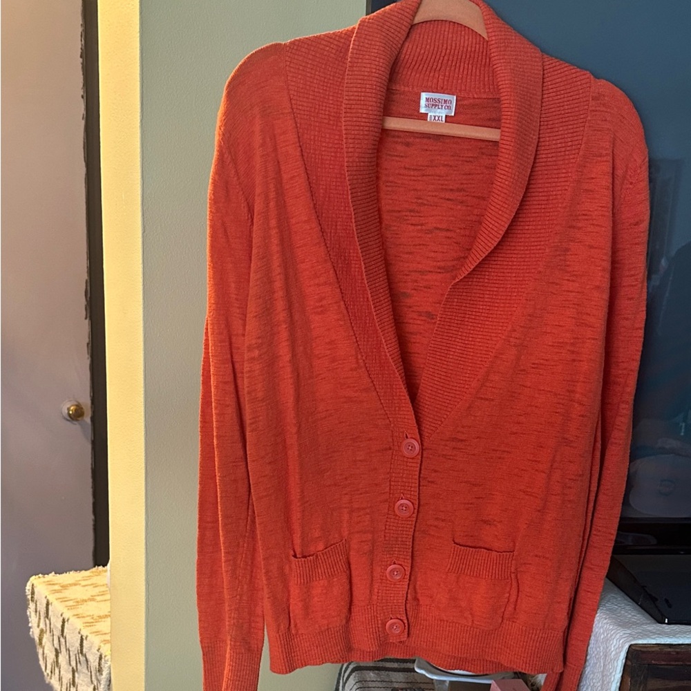 Mossimo Supply Co. Orange Women's Cardigan